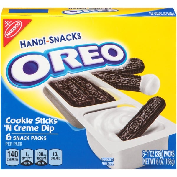 Cookies & Cakes Handi-Snacks Oreo Cookie Sticks 'n Creme Dip hero