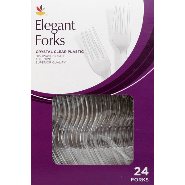 Plates, Bowls, Cups & Flatware Store Brand Forks, Elegant hero