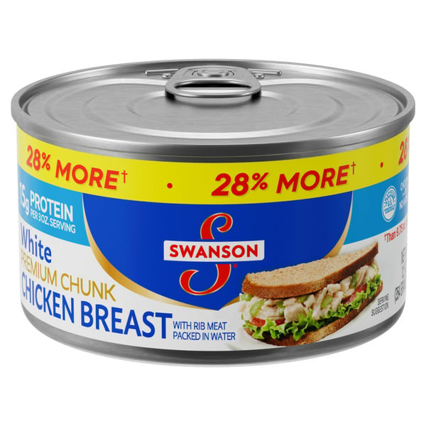 Pantry Swanson's White Premium Chunk Canned Chicken Breast in Water hero