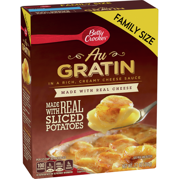 Instant Foods Betty Crocker Au Gratin Potatoes, Made with Real Cheese hero