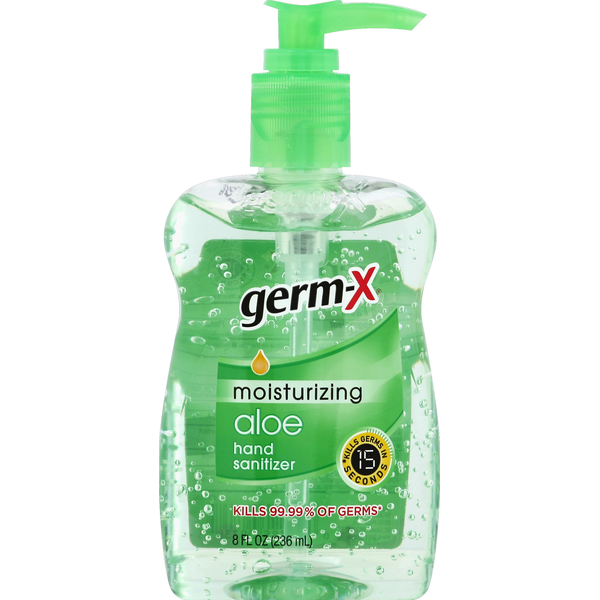 Hand Care Germ-X Hand Sanitizer, Aloe hero