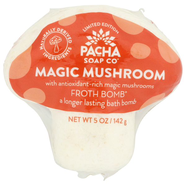 Pacha Soap Co. Froth Bomb, Magic Mushroom, 5 Oz, hero