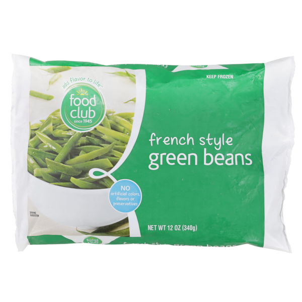 Frozen Vegan & Vegetarian Food Club French Style Green Beans hero