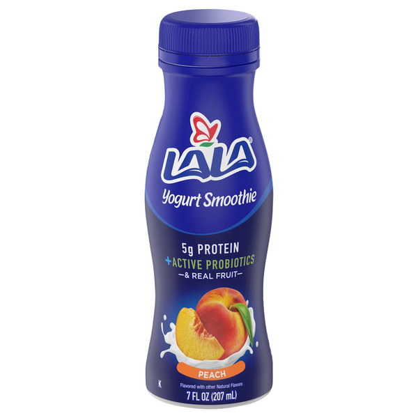 LALA Yogurt Smoothie, Peach hero