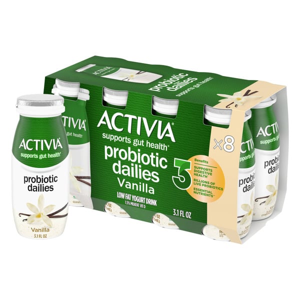 Yogurt/Kefir Activia Vanilla Lowfat, Probiotic Yogurt Drinks hero