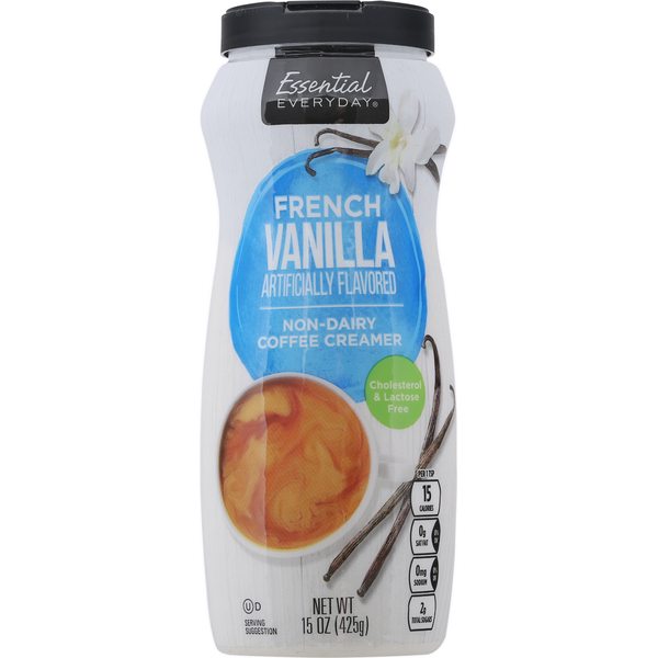 Cream Essential Everyday Coffee Creamer, Non-Dairy, French Vanilla hero