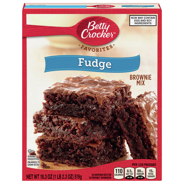 Holiday Items Betty Crocker Brownie Mix, Fudge hero