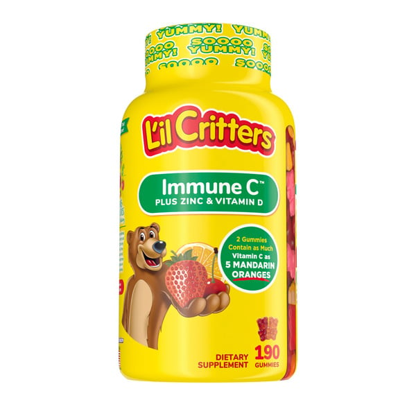 Vitamins & Supplements L’il Critters Gummy Vites Immune C Plus Zinc & Vitamin D Dietary Supplement Gummies hero