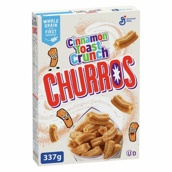 Cereal Toast Crunch Cinnamon Churros Breakfast Cereal, Whole Grains hero