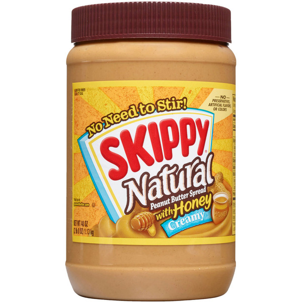 Spreads, Jam & Jelly SKIPPY Natural Creamy Peanut Butter Spread With Honey hero