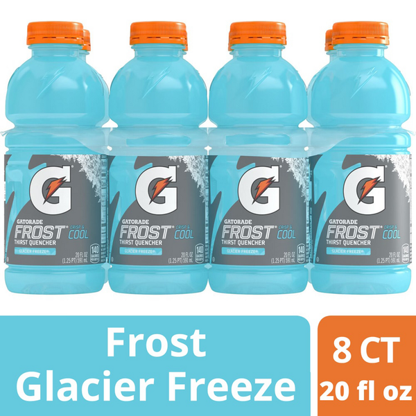 Energy & Sports Drinks Gatorade Frost Glacier Freeze Thirst Quencher, Sports Drink hero