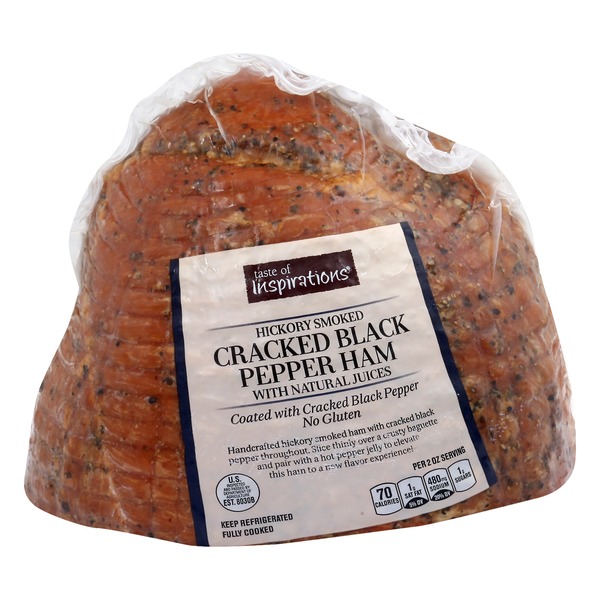 Sliced Deli Meat Taste of Inspirations Hickory Smoked Cracked Black Pepper Ham hero