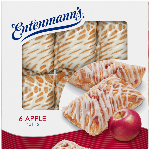 Desserts Entenmann's 6  count, Apple Danish- Full Sized Pastries hero