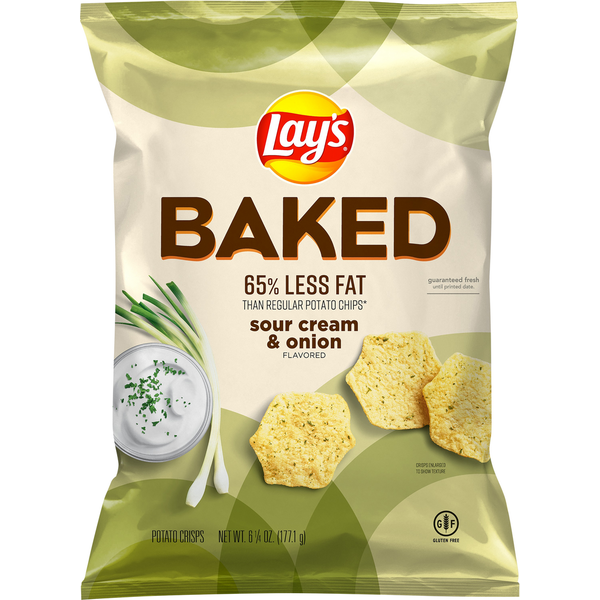 Chips & Pretzels Lay's Sour Cream & Onion Potato Crisps hero