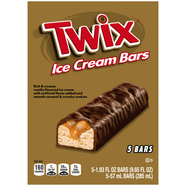 Dairy & Eggs TWIX Caramel Vanilla Ice Cream Bars Pack hero