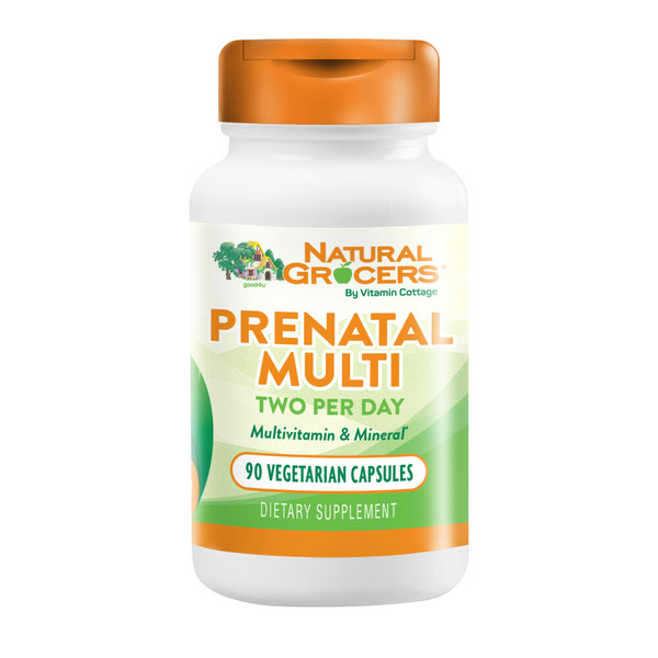 Vitamins & Supplements Natural Grocers Prenatal Multivitamin Vegetarian Capsules hero