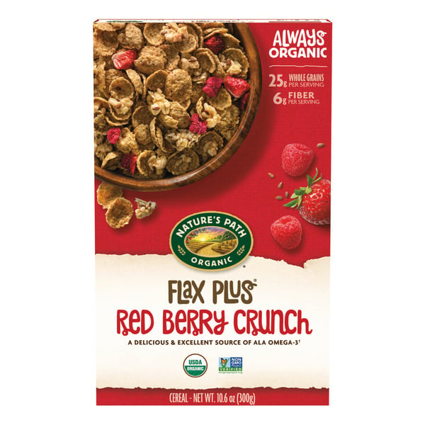 Cereal Nature's Path Flax Plus Red Berry Crunch Cereal hero