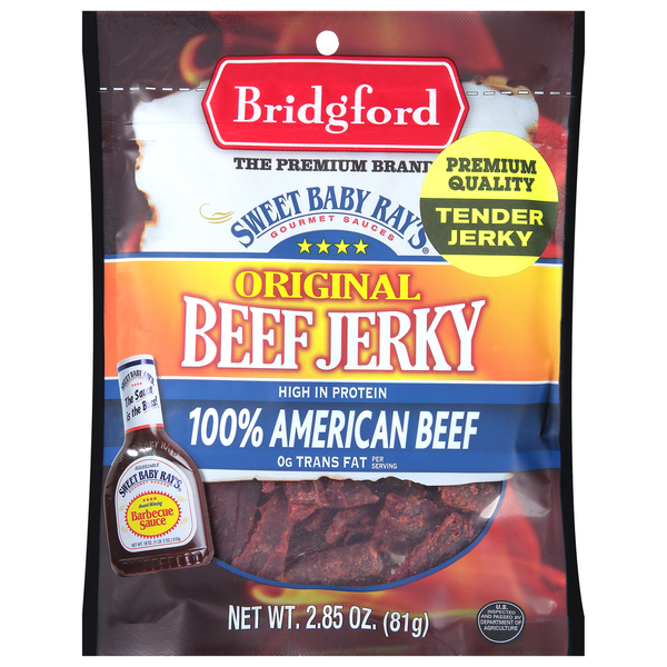 Jerky and Dried Meats Bridgford Beef Jerky, Original hero