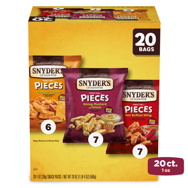 Chips & Pretzels Snyder's of Hanover Pretzel Pieces Variety hero