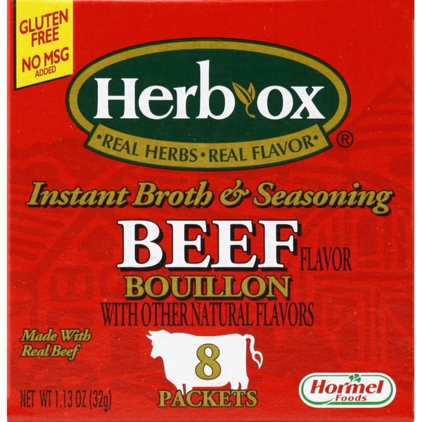 Soup, Broth & Bouillon Hormel Foods HERB-OX Bouillon, Beef Flavor hero