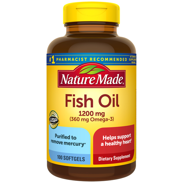 Supplements Nature Made Fish Oil 1200 mg Softgels hero