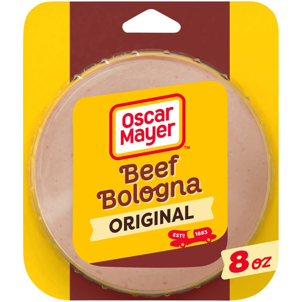 Packaged Meat Oscar Mayer Beef Bologna Sliced Deli Sandwich Lunch Meat hero