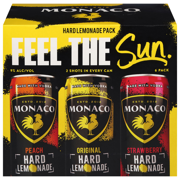 Liquor Monaco Hard Lemonade, Feel the Sun hero