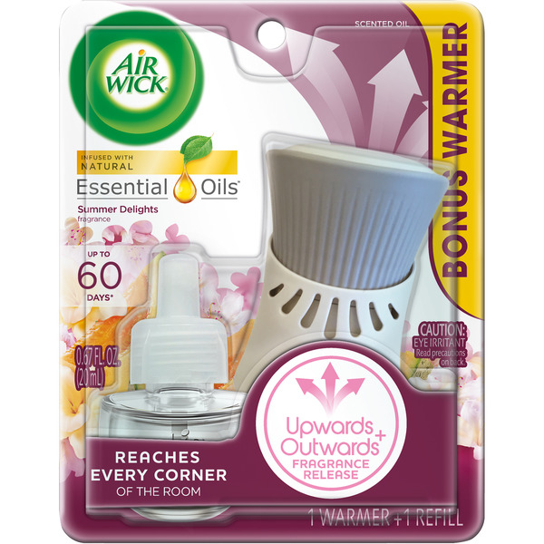 Air Fresheners Air Wick® Plug in Scented Oil (Warmer+1 Refill), Summer Delights, Air Freshener hero