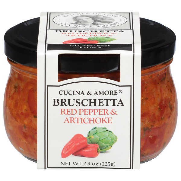 Condiments Cucina & Amore Bruschetta, Red Pepper & Artichoke hero