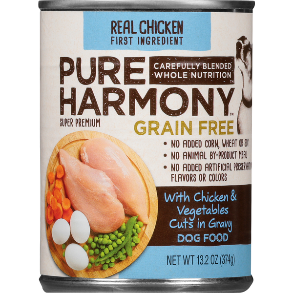 Dog Food & Care Pure Harmony Dog Food, Super Premium, With Chicken & Vegetables Cuts in Gravy, Grain Free hero