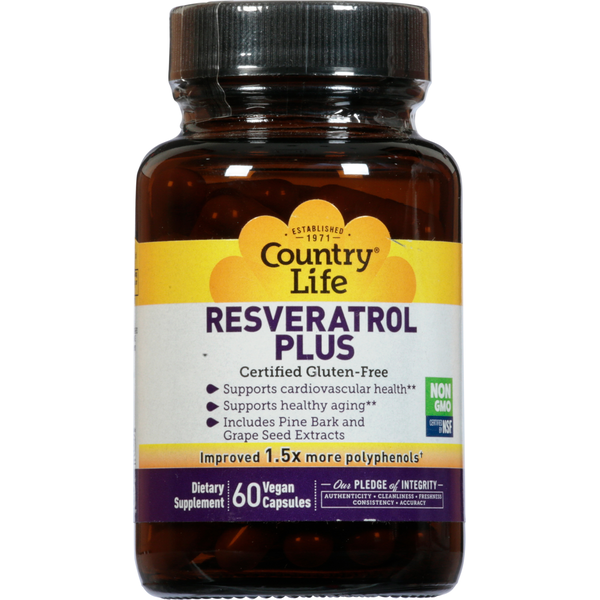 Antioxidants Country Life Resveratrol Plus hero