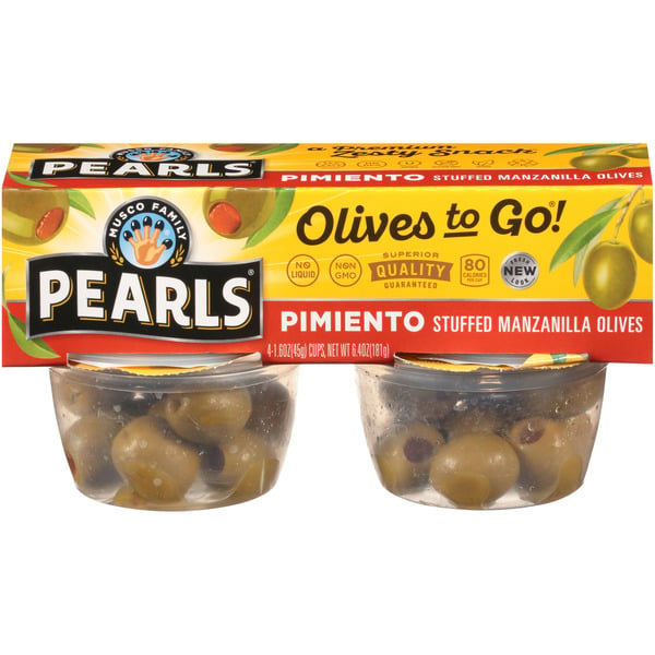 Canned Fruit & Applesauce Musco Family Olive Co. Olives, Stuffed Manzanilla, Pimiento hero