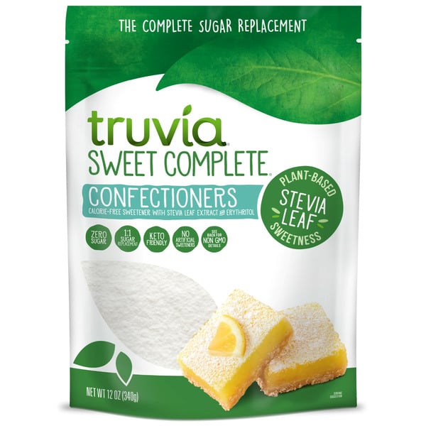 Baking Ingredients Truvia Confectioners Calorie-Free Sweetener With The Stevia Leaf hero