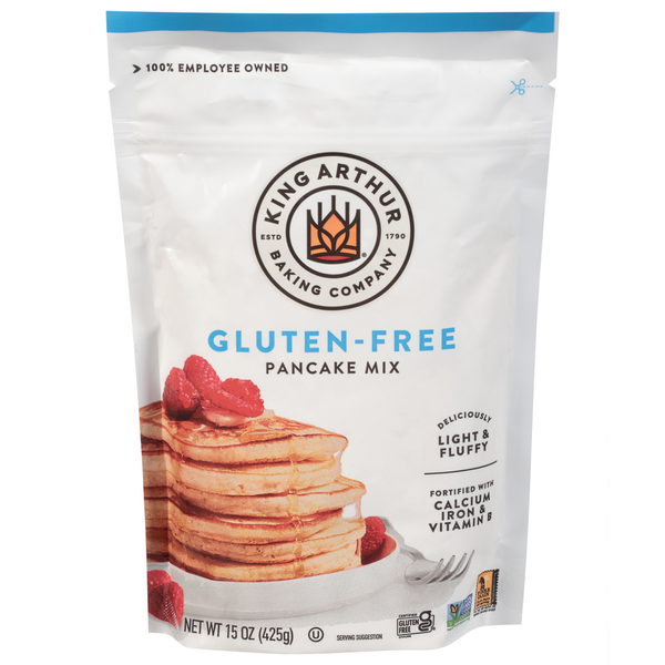 Pancake/Waffel Mixes and Syrup King Arthur Baking Company Gluten Free Pancake Mix hero