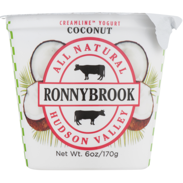 Yogurt Ronnybrook All Natural Creamline Yogurt Coconut hero