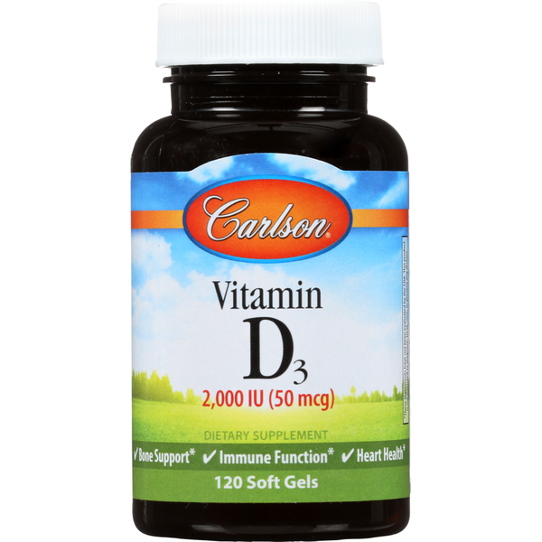 Vitamins & Supplements Carlson Vitamin D3 hero