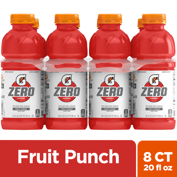 Energy & Sports Drinks Gatorade Zero, Fruit Punch - Pack hero