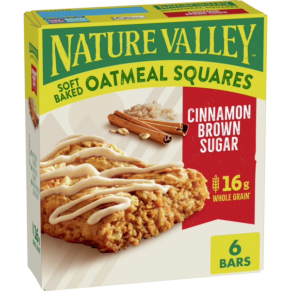 Breakfast & Cereal Nature Valley Cinnamon Brown Sugar Soft-Baked Oatmeal Squares hero