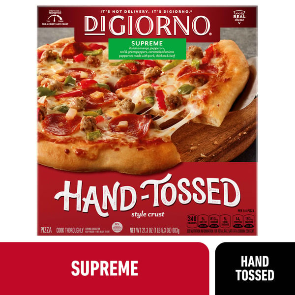 Frozen Pizza DiGiorno Pizzeria! Supreme Speciale Pizza hero