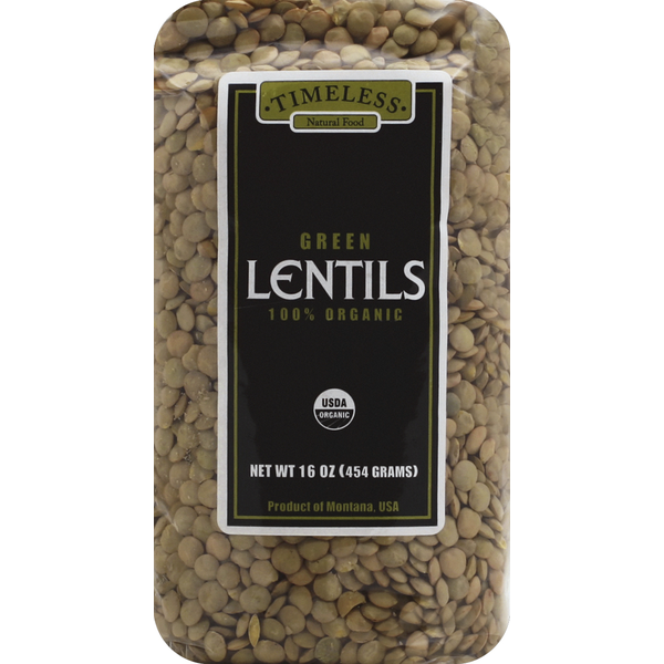 Grains, Rice & Dried Goods Timeless Lentils, 100% Organic, Green hero