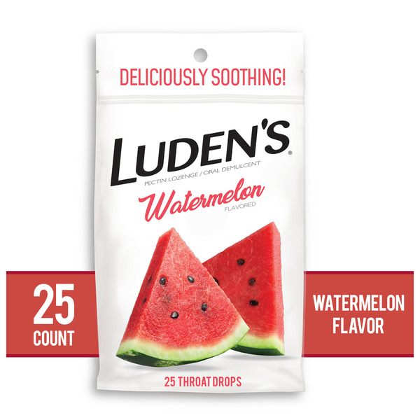 Cold, Flu & Allergy Luden's Soothing Throat Drops  Watermelon hero