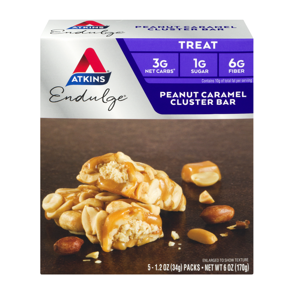 Energy & Granola Bars Atkins Endulge Peanut Caramel Cluster Bar hero