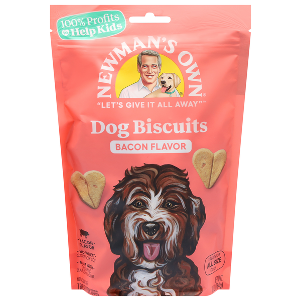 Dog Food & Care Newman's Own Dog Biscuits, Bacon hero