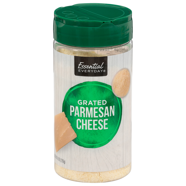 Packaged Cheese Essential Everyday Cheese, Parmesan, Grated hero