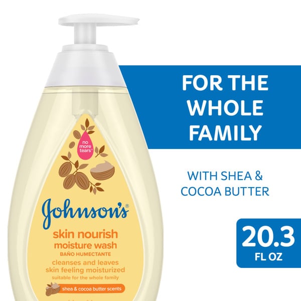 Baby Bath & Body Care Johnson's Skin Nourish Moisture Wash, Shea & Cocoa Butter hero