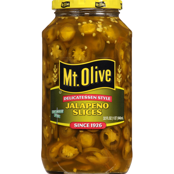 Pickled Goods & Olives Mt. Olive Jalapeno Slices, Delicatessen Style hero