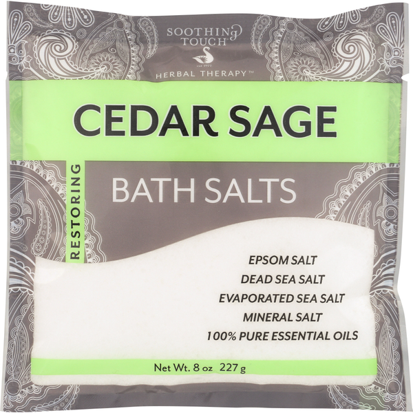 Body Lotions & Soap Soothing Touch Cedar Sage Bath Salts Pouch hero