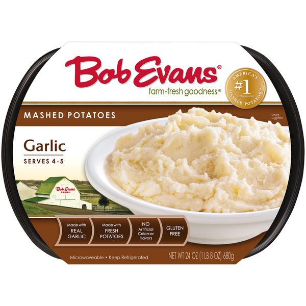 Instant Foods Bob Evans Farms Garlic Mashed Potatoes hero