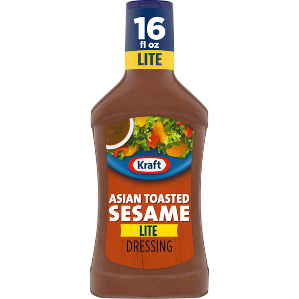 Salad Dressing & Toppings Kraft Asian Toasted Sesame Lite Salad Dressing hero