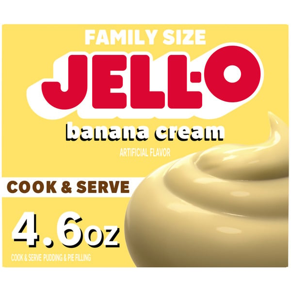 Doughs, Gelatins & Bake Mixes Jell-O Banana Cream Pudding & Pie Filling Mix hero